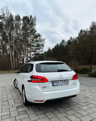 Peugeot 308 cena 33900 przebieg: 220000, rok produkcji 2016 z Leszno małe 407